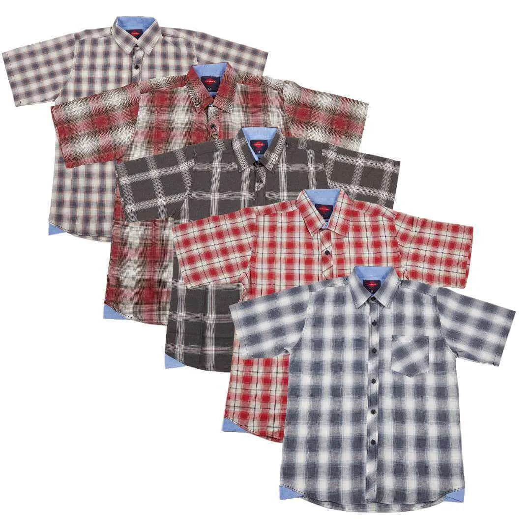 2 Pack Men's Plaid Shirts