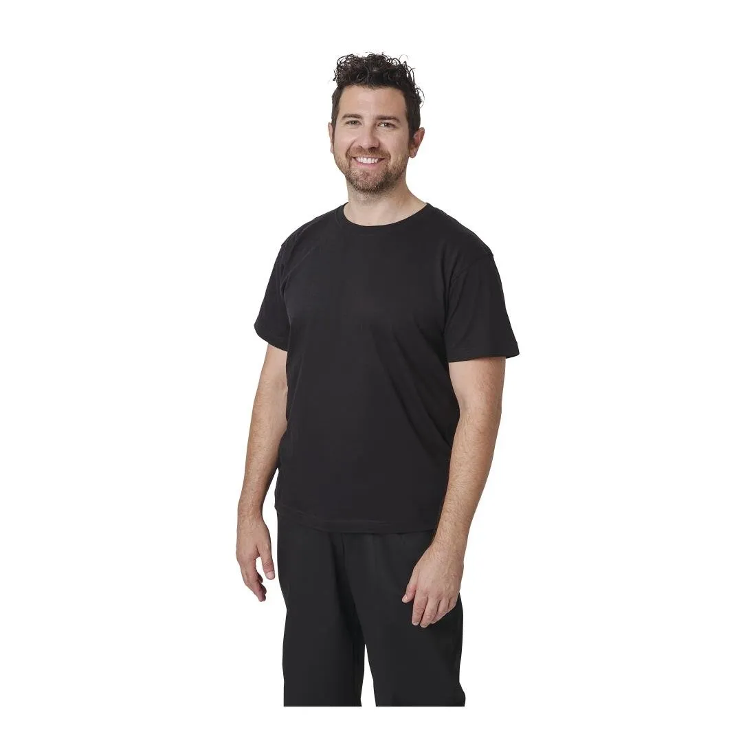 A295-XL Unisex Chef T-Shirt Black XL