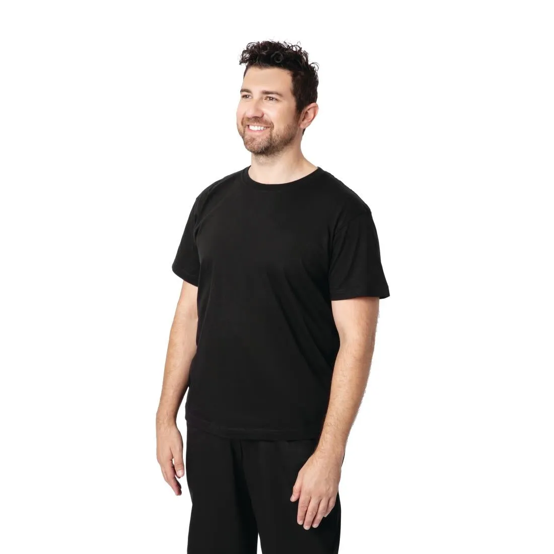 A295-XL Unisex Chef T-Shirt Black XL