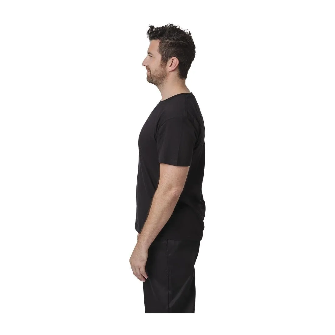 A295-XL Unisex Chef T-Shirt Black XL