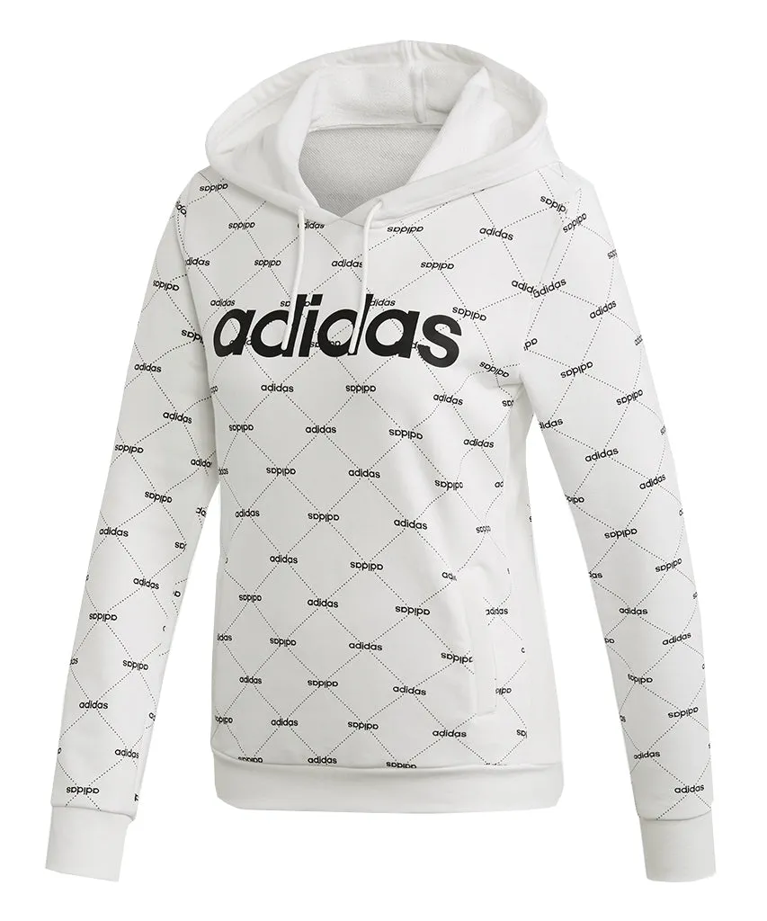 ADIDAS WOMEN'S CORE FAV HOODIE - WHITE