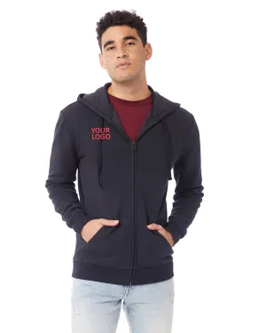 Alternative Unisex Eco-Cozy Fleece Zip Hoodie, Black