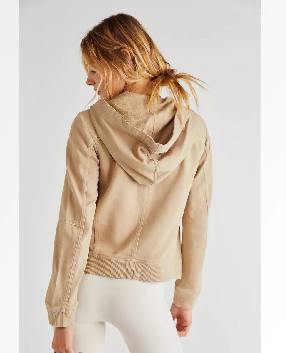 Carmen Moto Jacket Sand