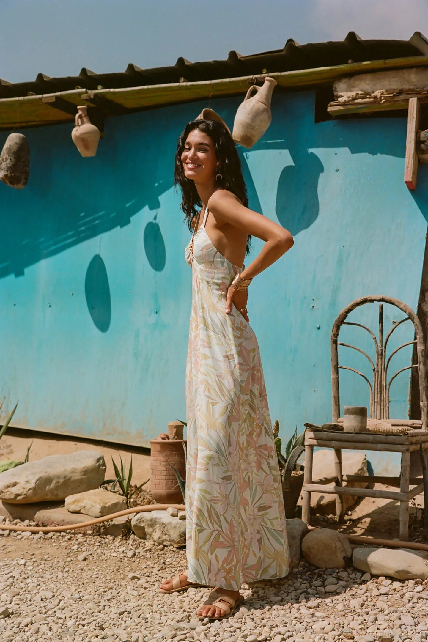 DAVINA DALIA FLORAL MAXI DRESS