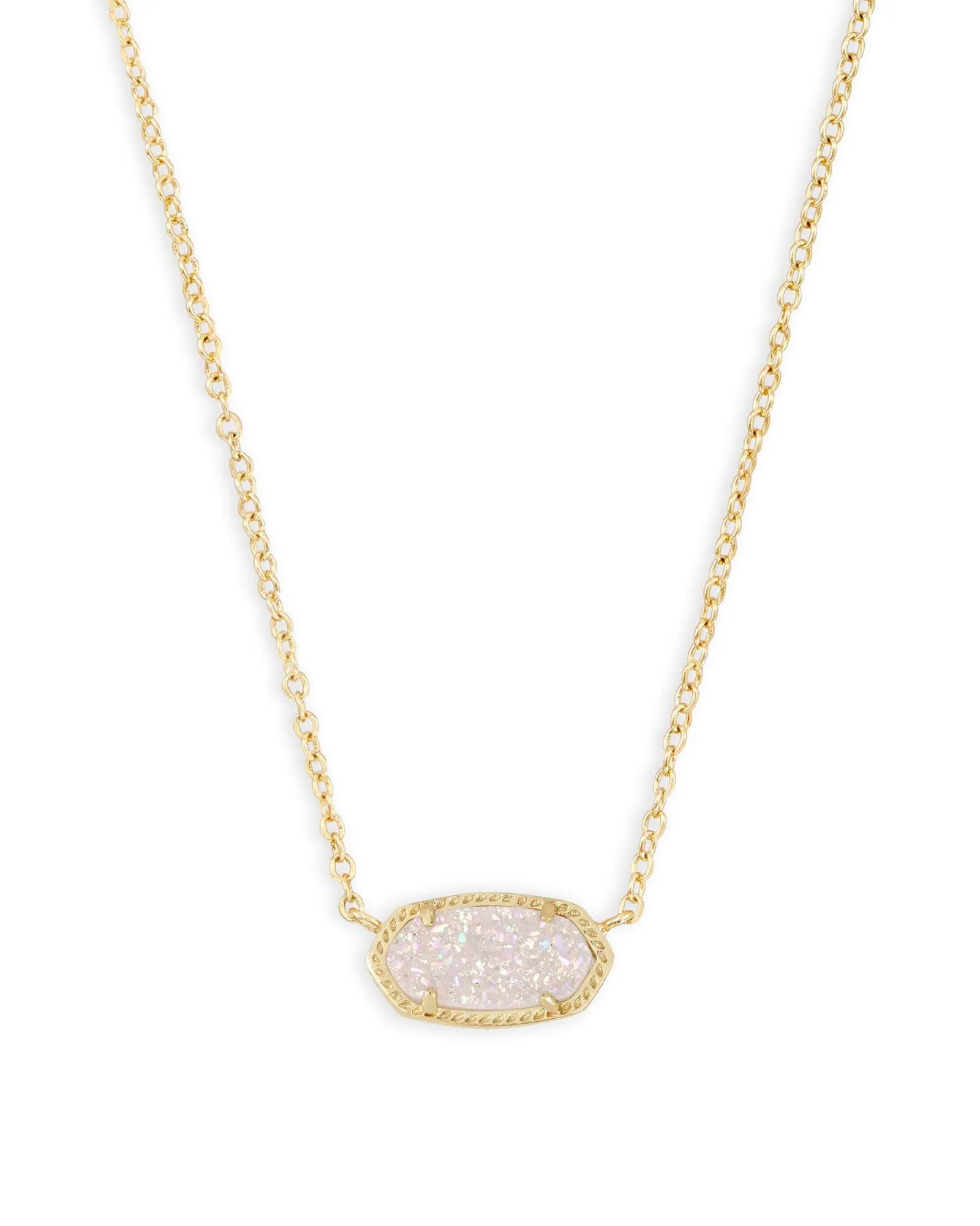 Elisa Gold - Iridescent Drusy Necklace