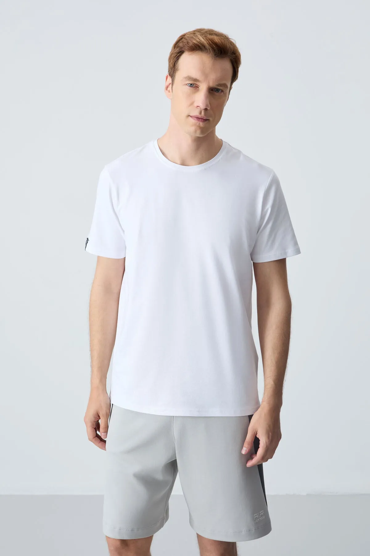 erkek basic kisa kol standart kalip o yaka t-shirt - 87911