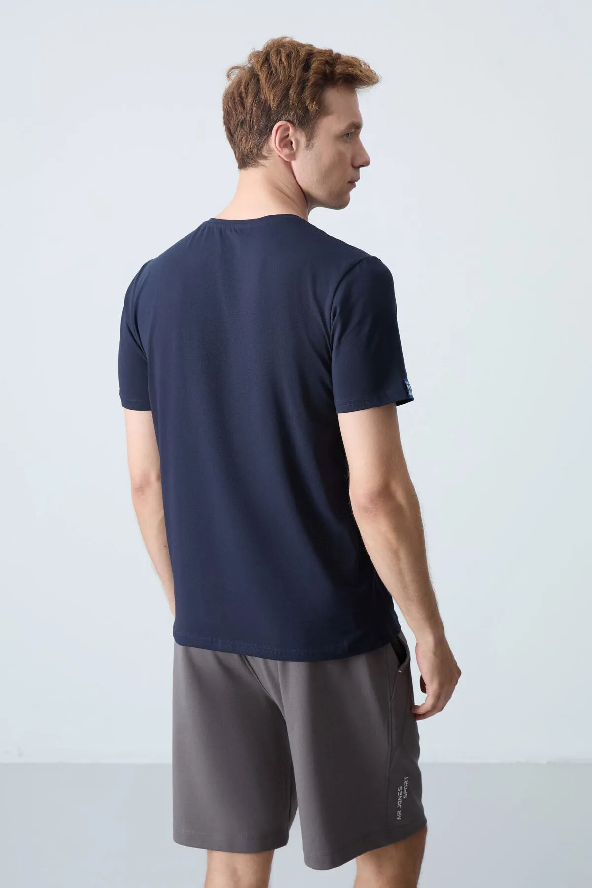 erkek basic kisa kol standart kalip o yaka t-shirt - 87911