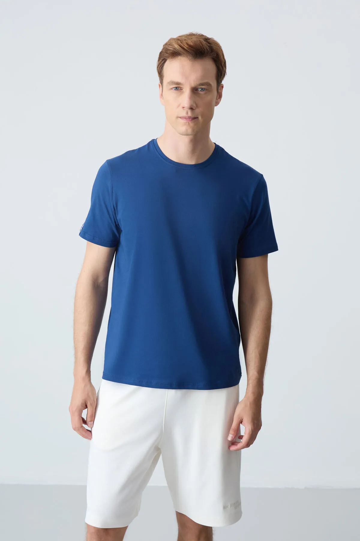 erkek basic kisa kol standart kalip o yaka t-shirt - 87911