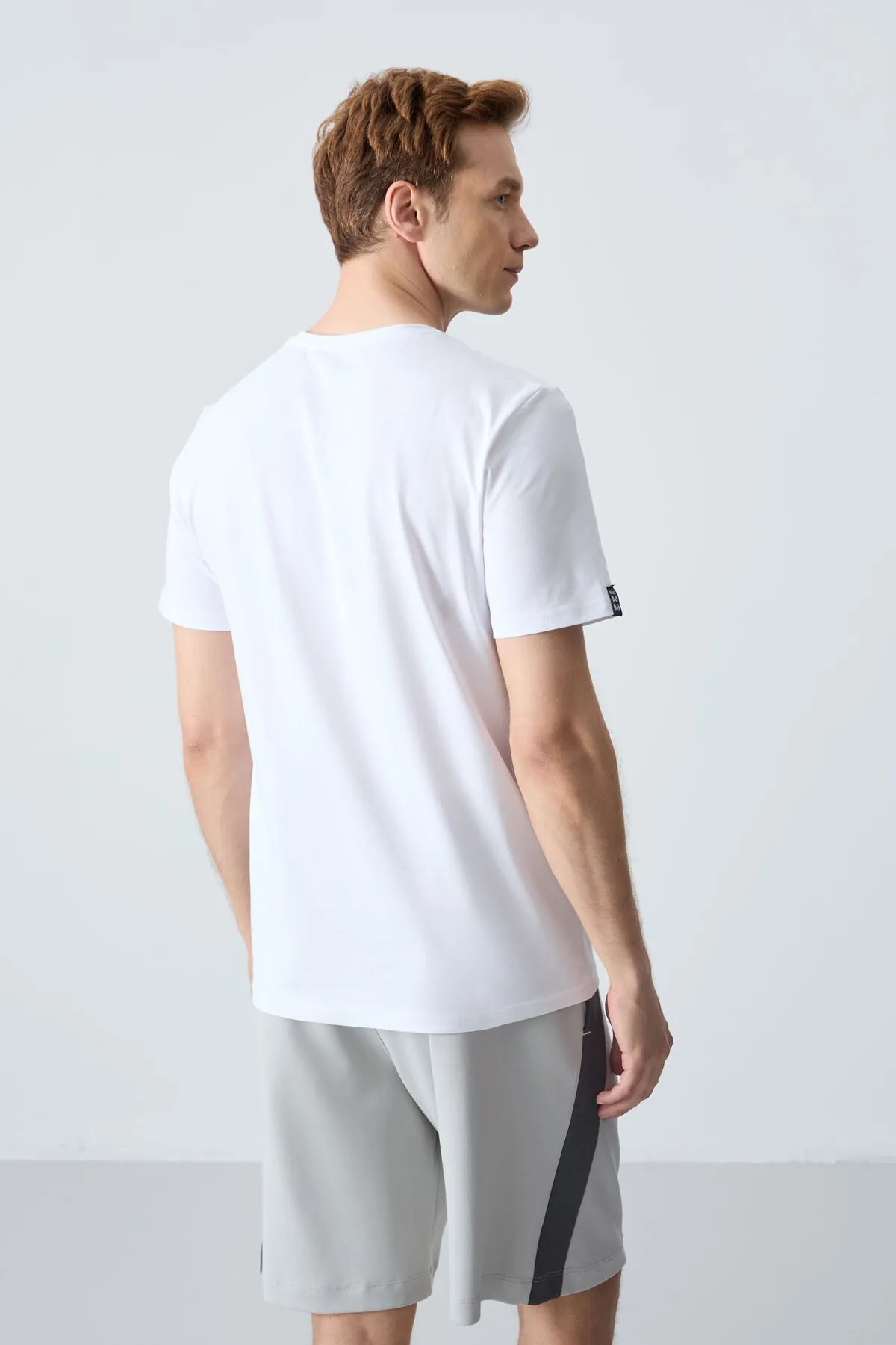 erkek basic kisa kol standart kalip o yaka t-shirt - 87911