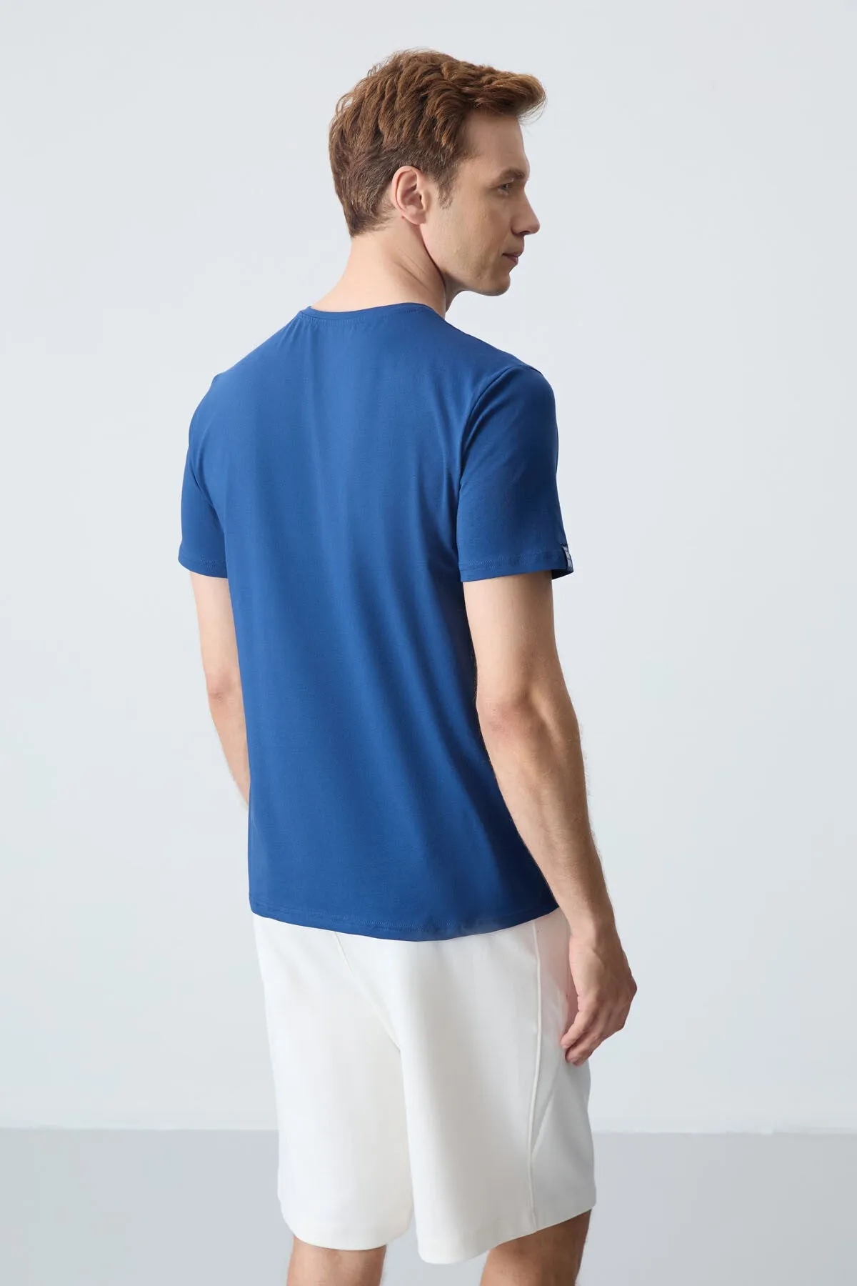 erkek basic kisa kol standart kalip o yaka t-shirt - 87911