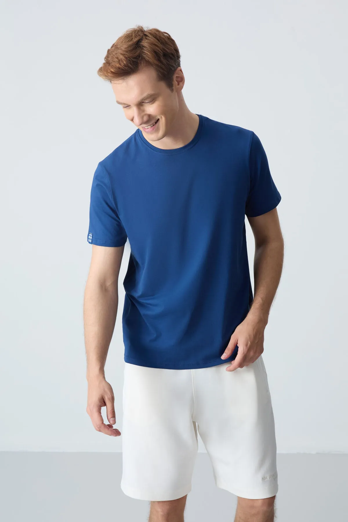 erkek basic kisa kol standart kalip o yaka t-shirt - 87911