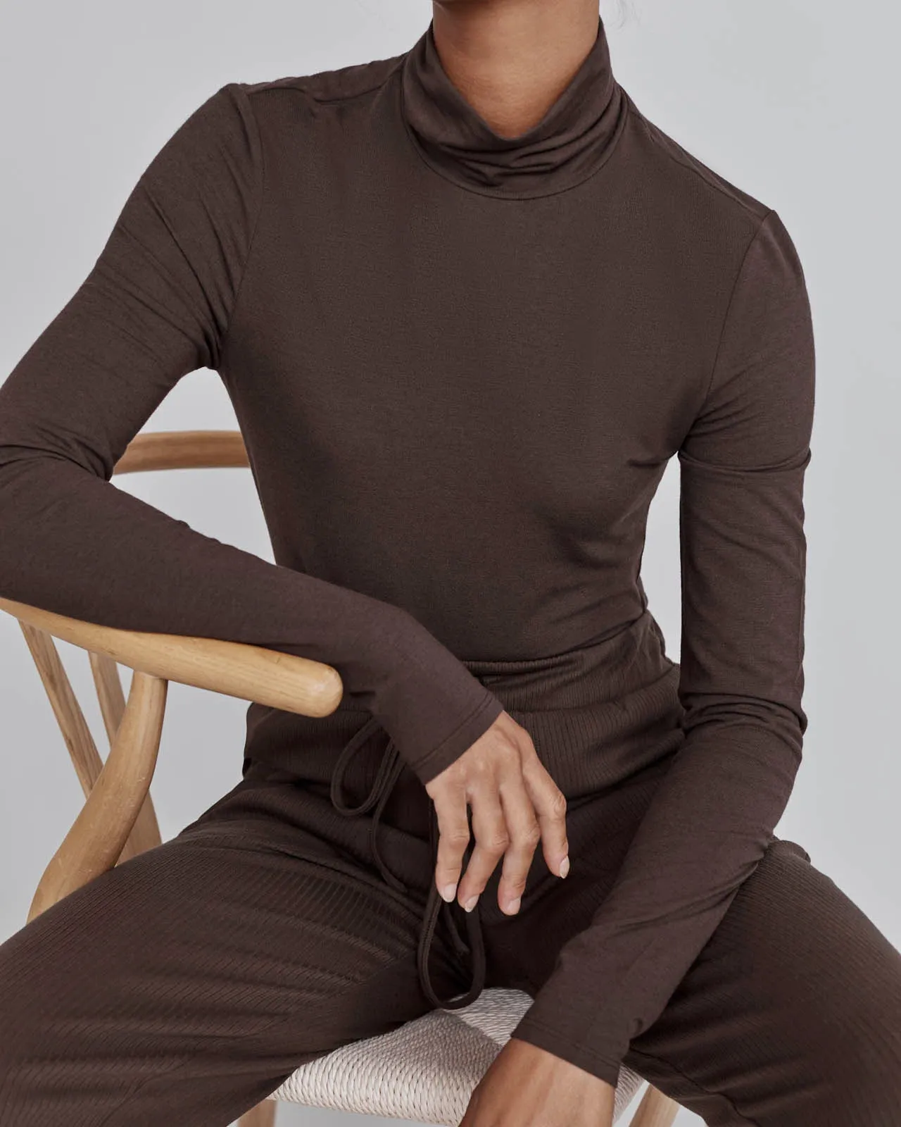 Everywhere LYR Ruched Turtleneck