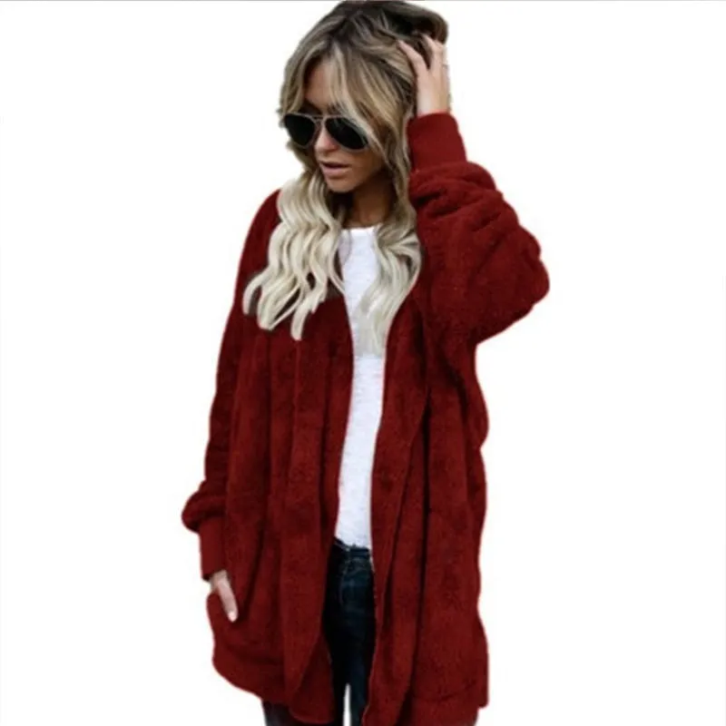 FashionSierra - Harajuku Women Loose Long Cardigan Ladies Warm Coat Outwear