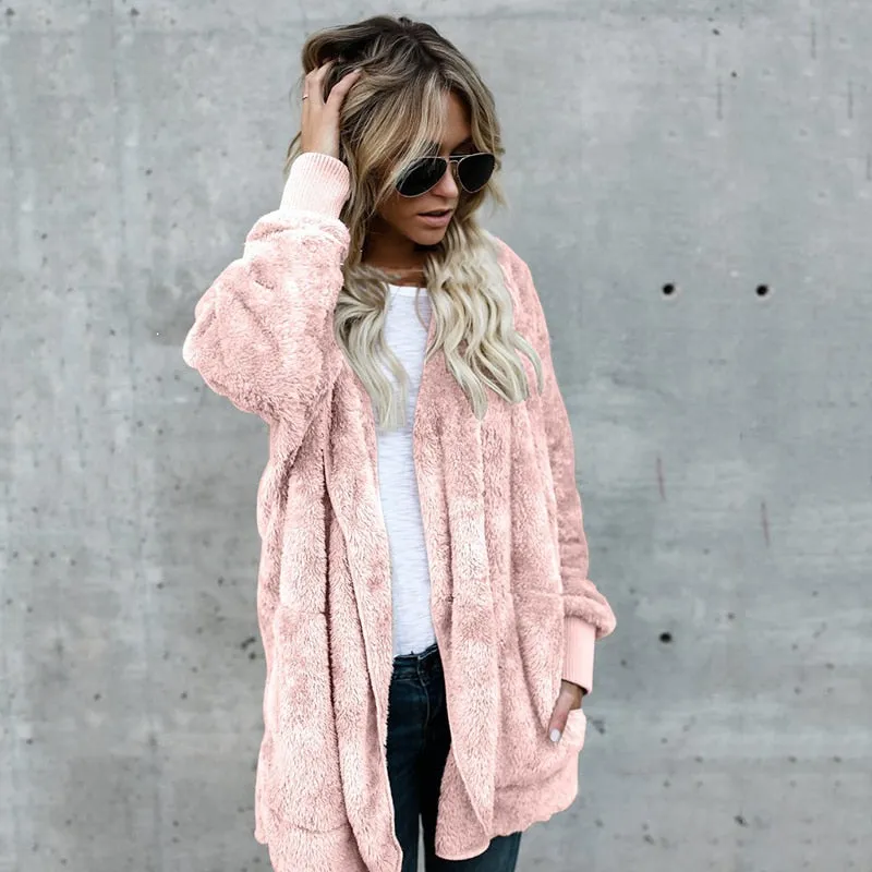 FashionSierra - Harajuku Women Loose Long Cardigan Ladies Warm Coat Outwear