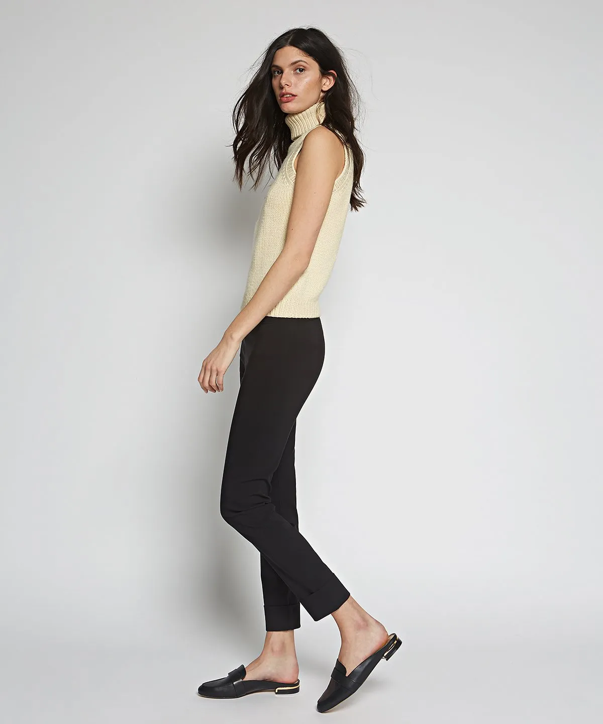 Franco Cuffed Pants - Black