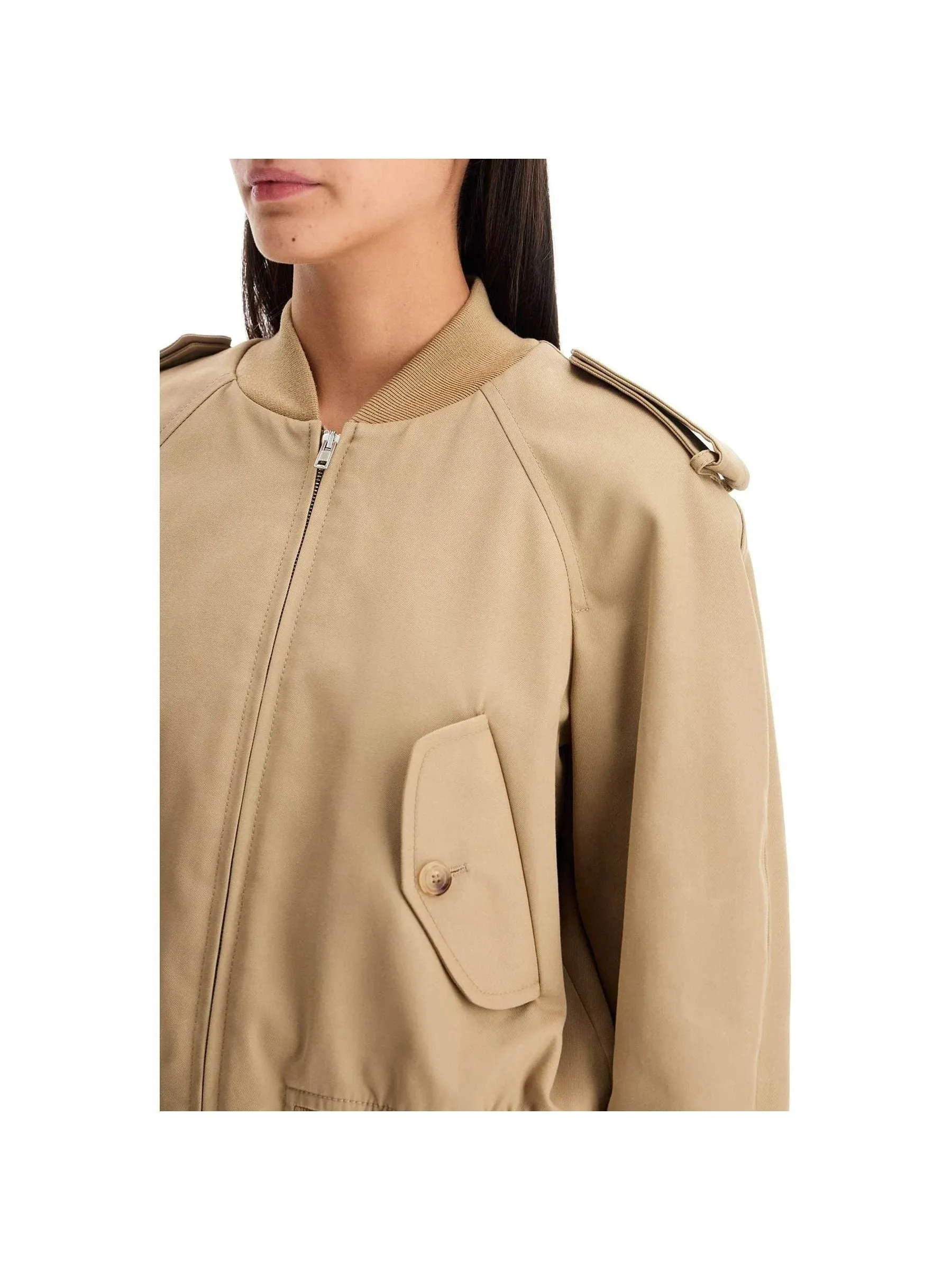 Gabardine Bomber Jacket