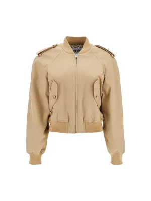 Gabardine Bomber Jacket