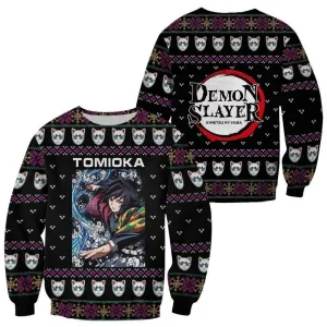 Giftngon - Giyu Tomioka Ugly Christmas Sweater Demon Slayer Anime Xmas Gift Custom Clothes For Kids