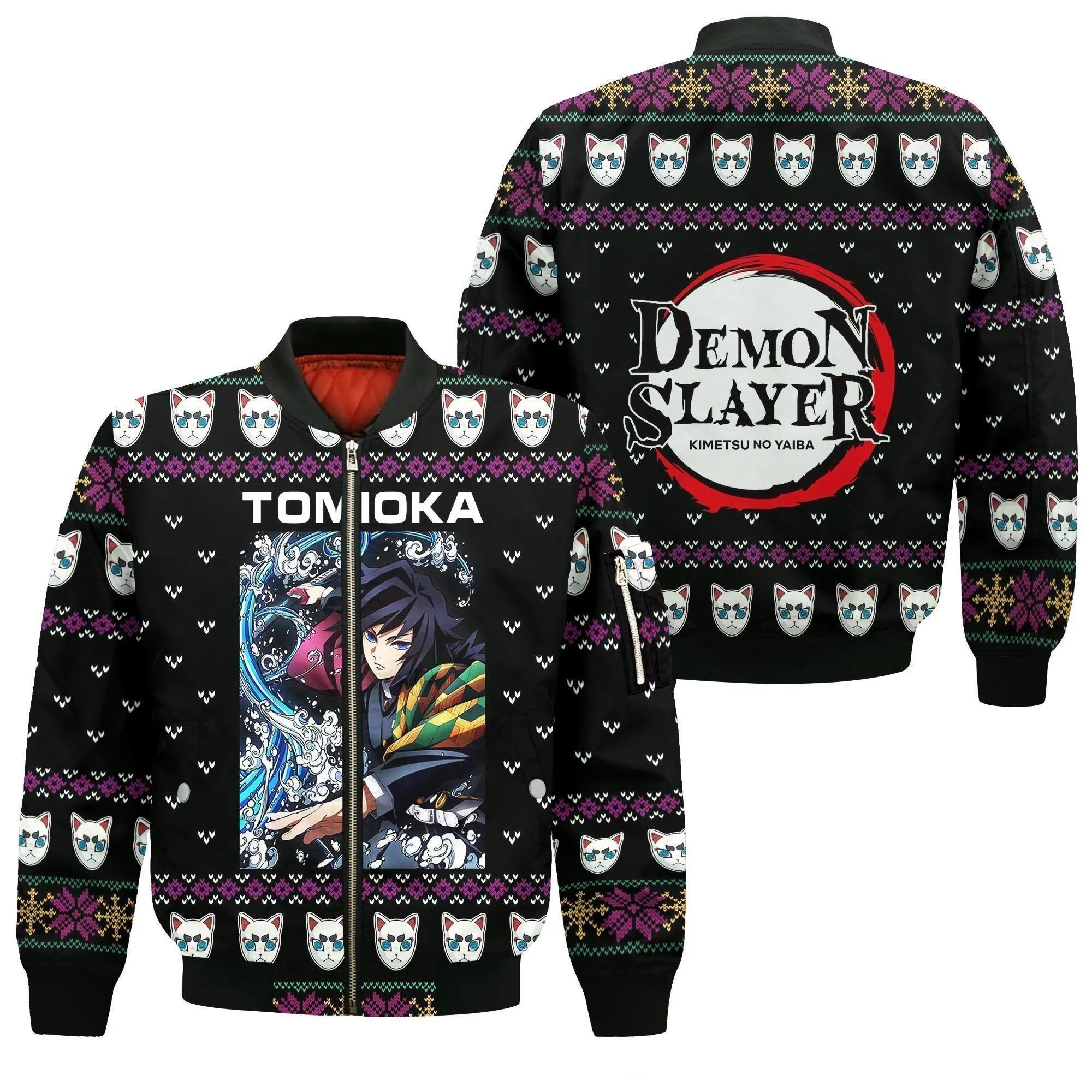 Giftngon - Giyu Tomioka Ugly Christmas Sweater Demon Slayer Anime Xmas Gift Custom Clothes For Kids