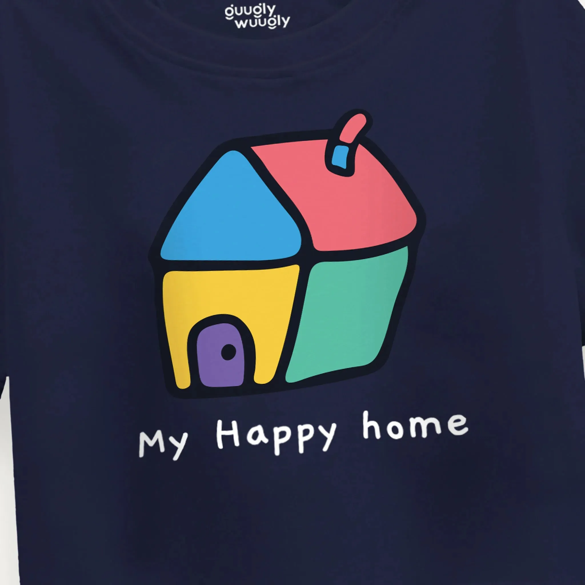 Girls My Happy Home Crop Top