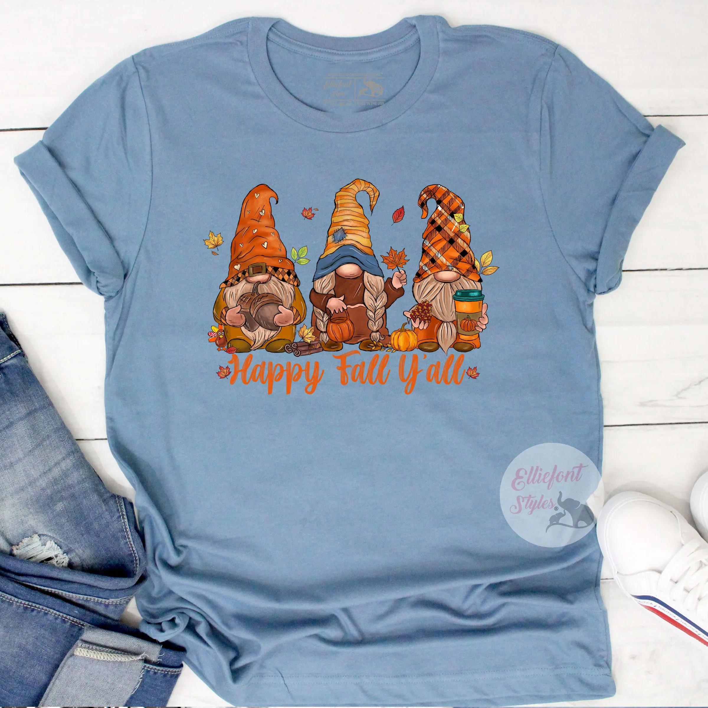 Gnome Happy Fall Y'all Shirt