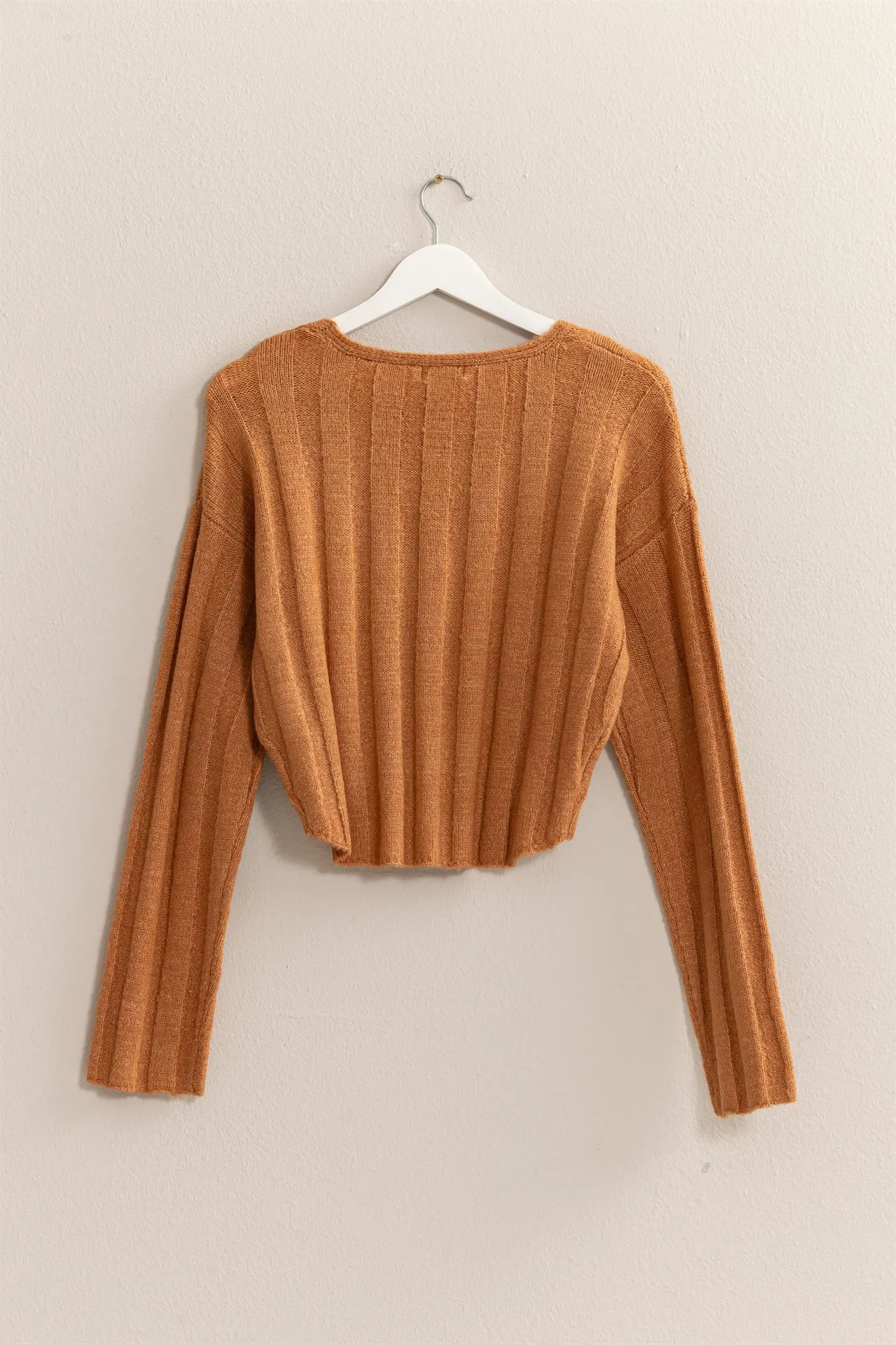 HF25A276-Cropped Sweater Top