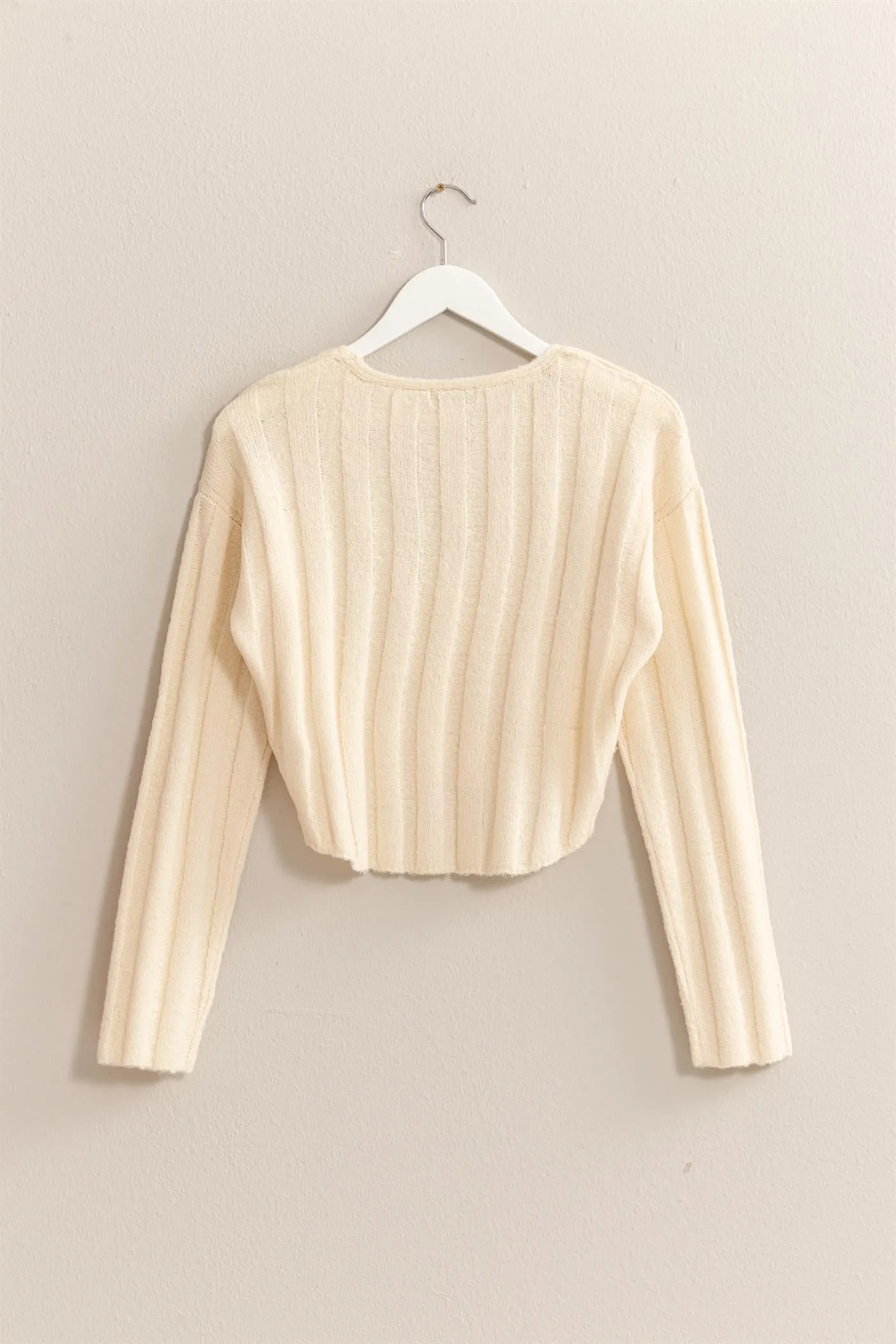 HF25A276-Cropped Sweater Top