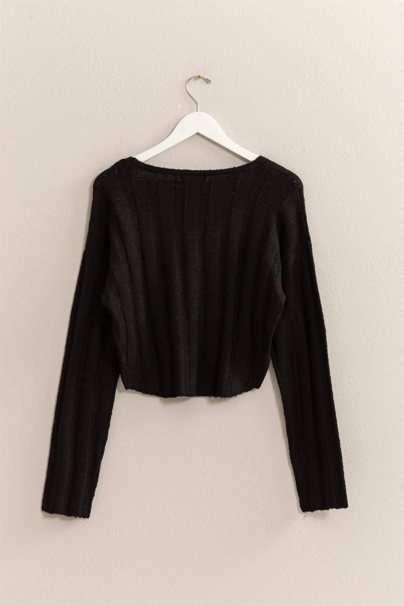 HF25A276-Cropped Sweater Top