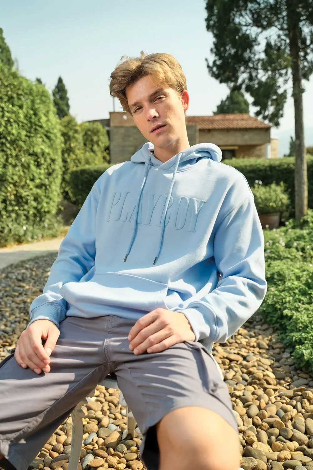 Icy Blue Playboy Hoodie