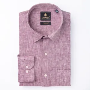 Light Purple Color Prime Linen Shirt For Men