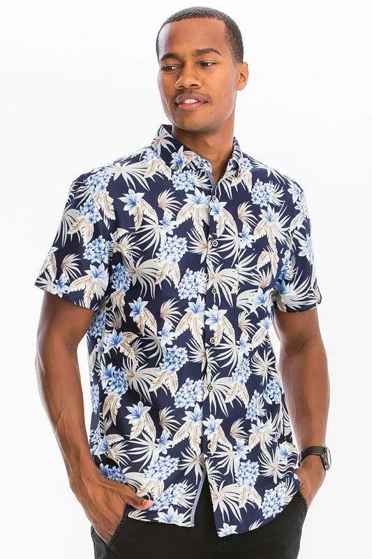 Mens Button Down Hawaiian Shirts