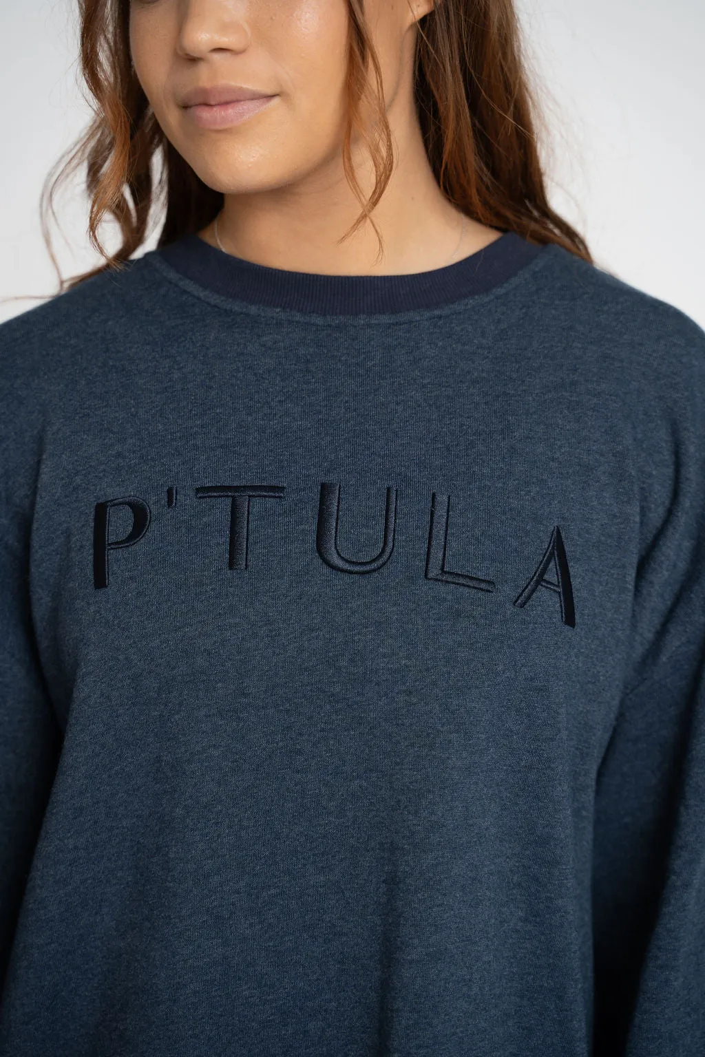 P'tula Light Fleece Crewneck - Navy