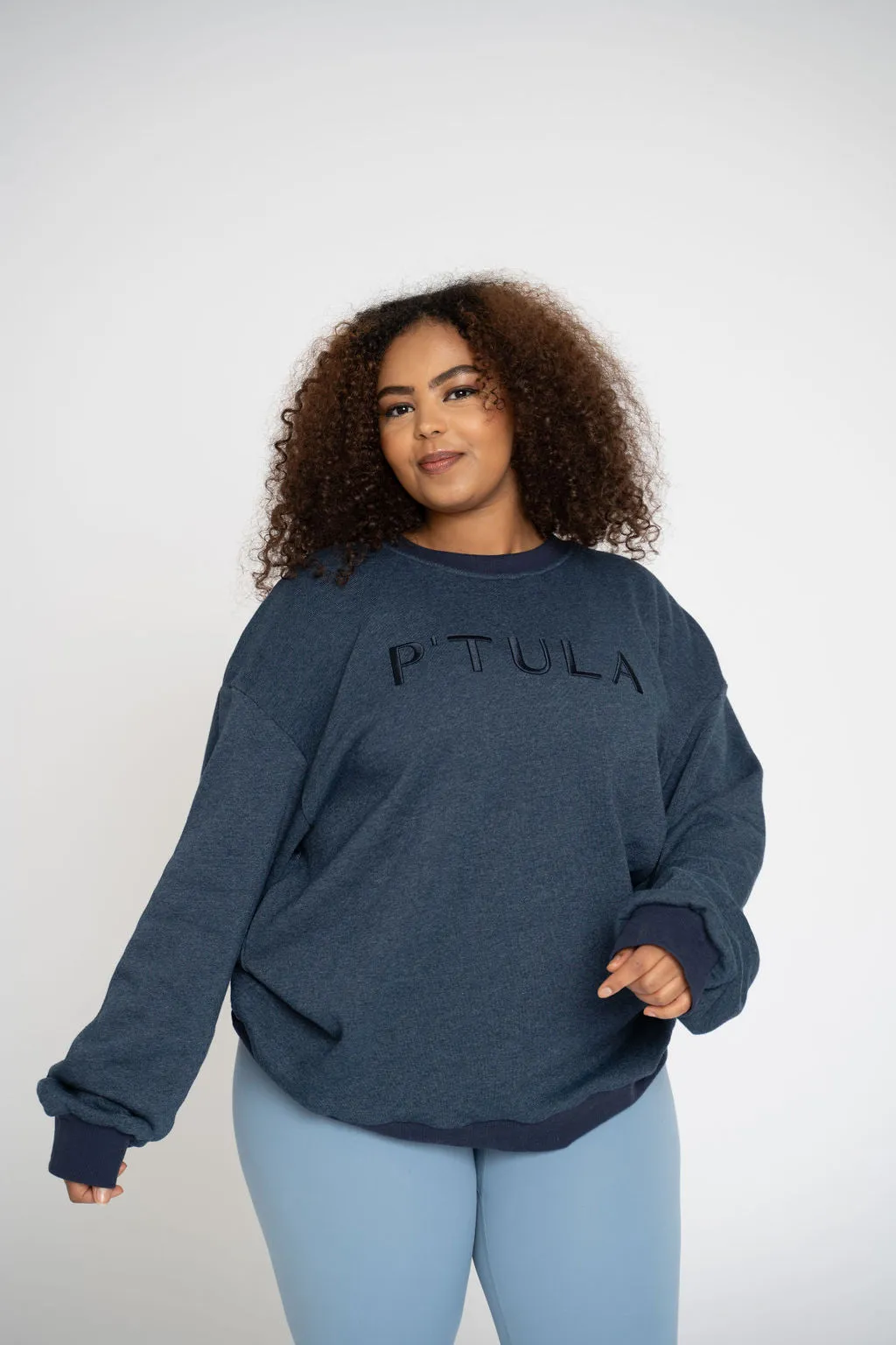 P'tula Light Fleece Crewneck - Navy