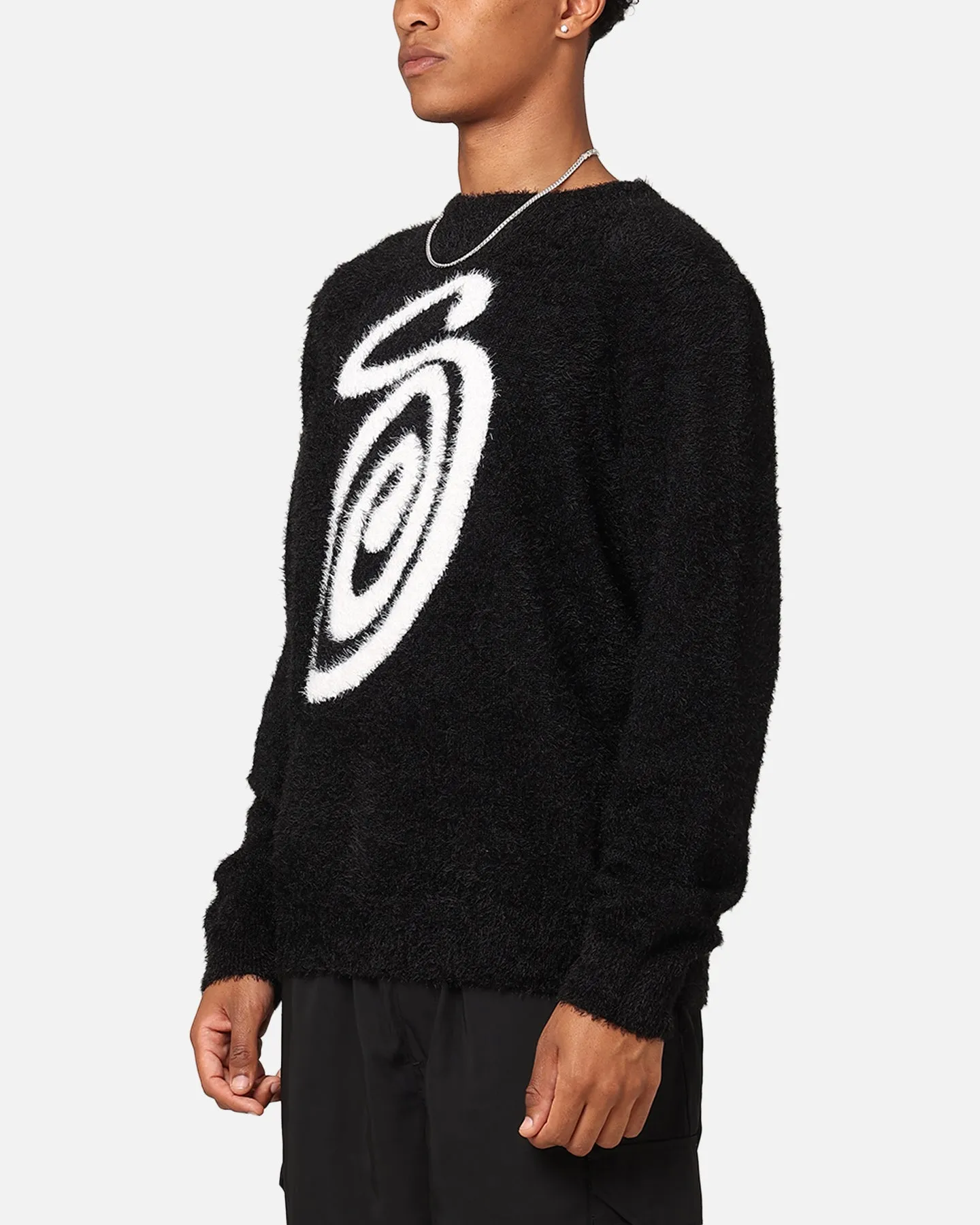 Stussy Fluffy Sweater Black