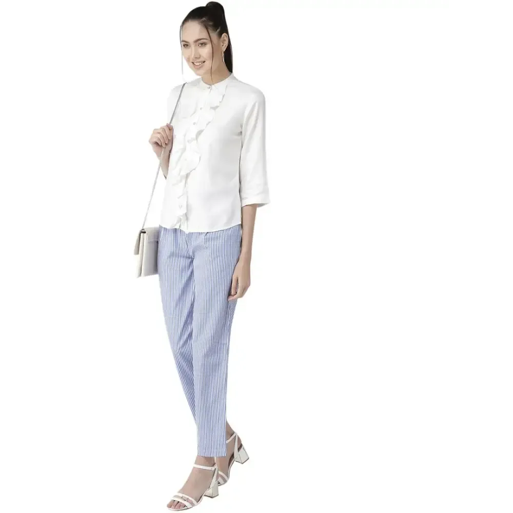 Stylish Viscose White Classic Regular Fit Solid Casual Shirt