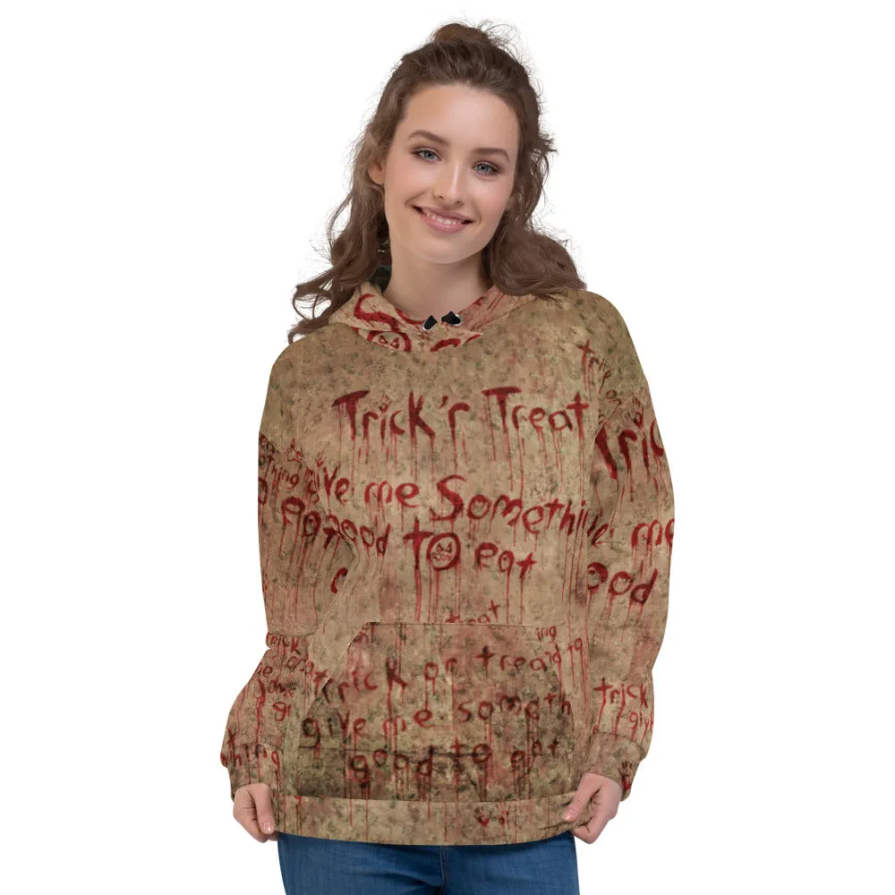 Trick 'r Treat Bloody Wallpaper Unisex Hoodie