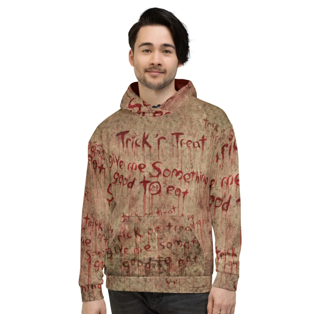 Trick 'r Treat Bloody Wallpaper Unisex Hoodie