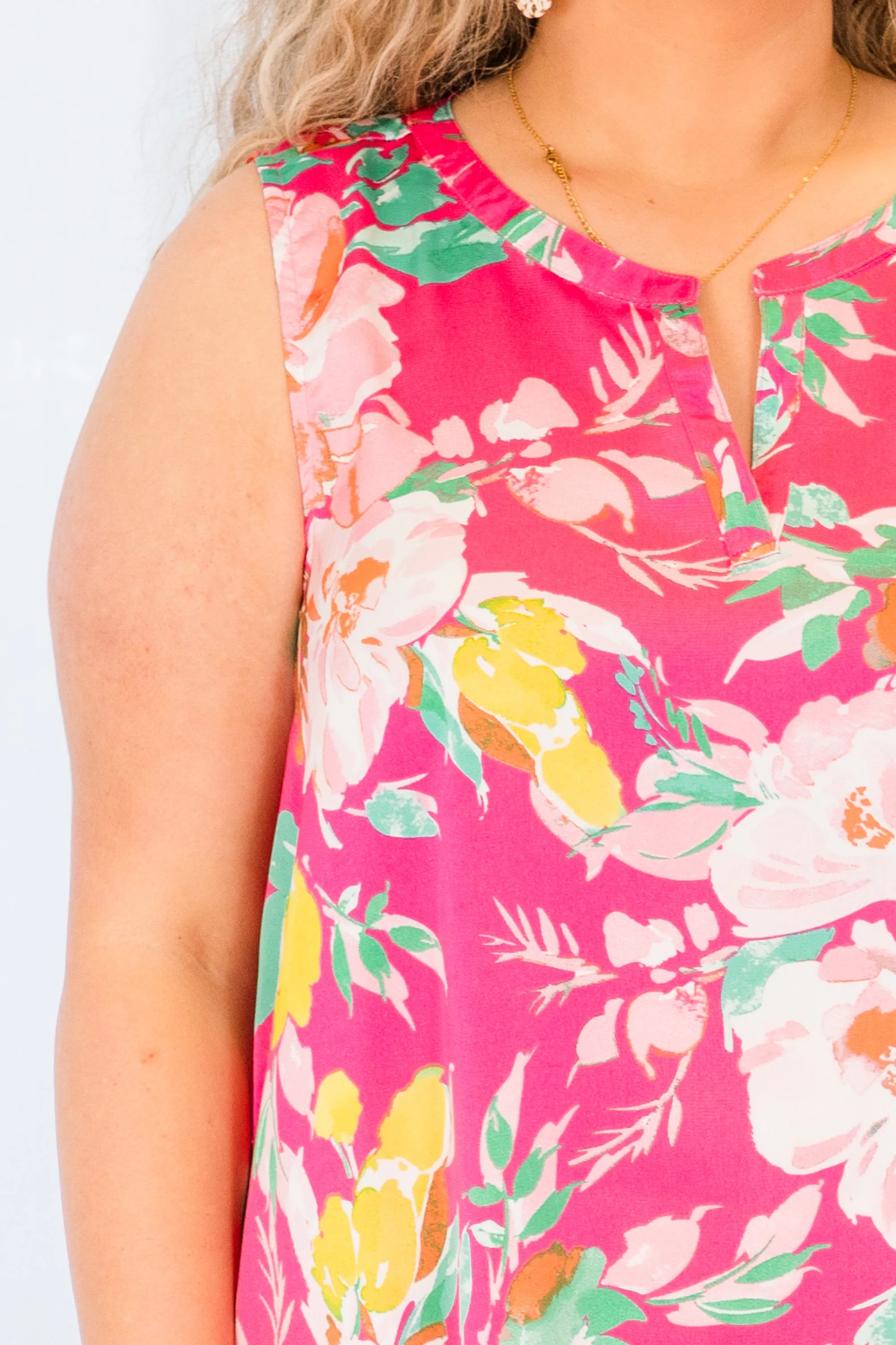 Tropical Dreamin' Tank, Pink