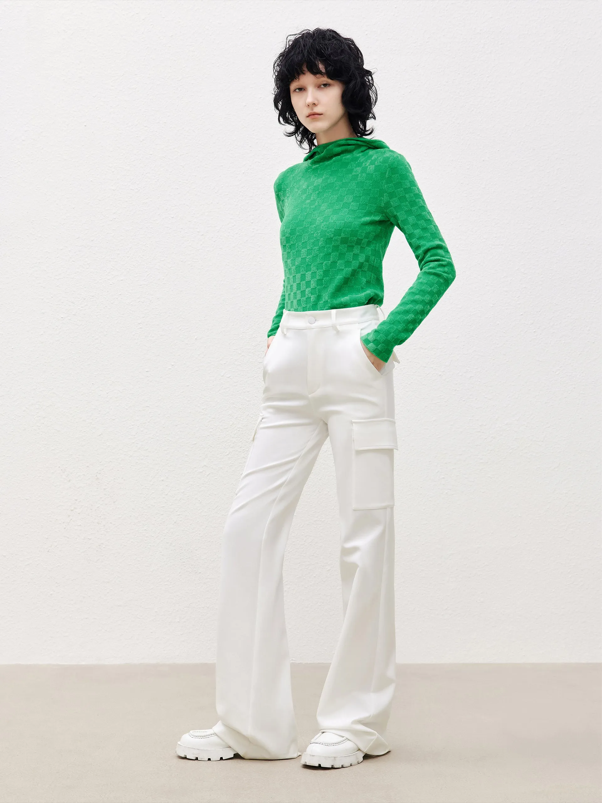 Turtleneck Slim Fit Knit Top