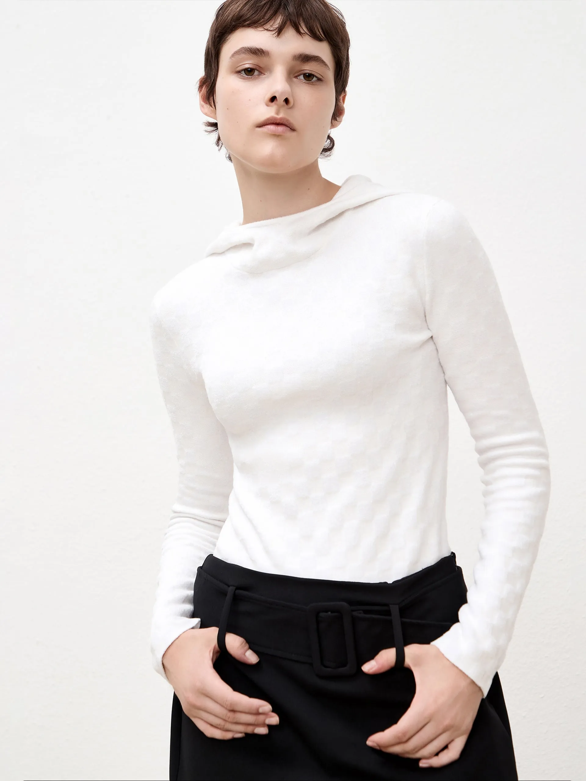 Turtleneck Slim Fit Knit Top