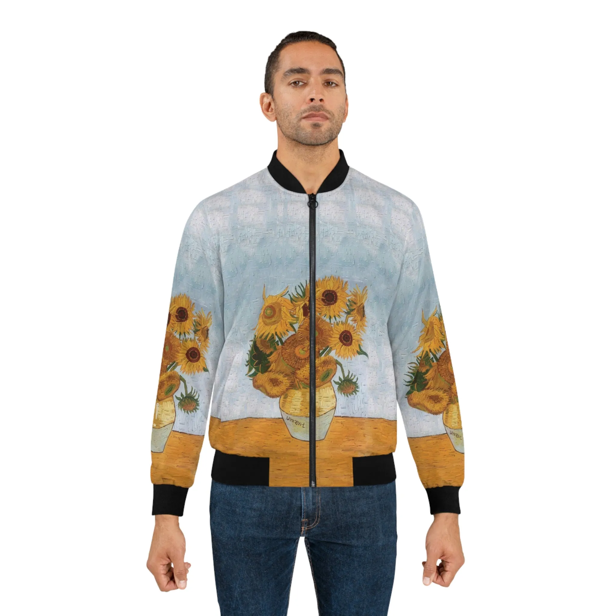 Van Gogh Sunflowers  bomber jacket