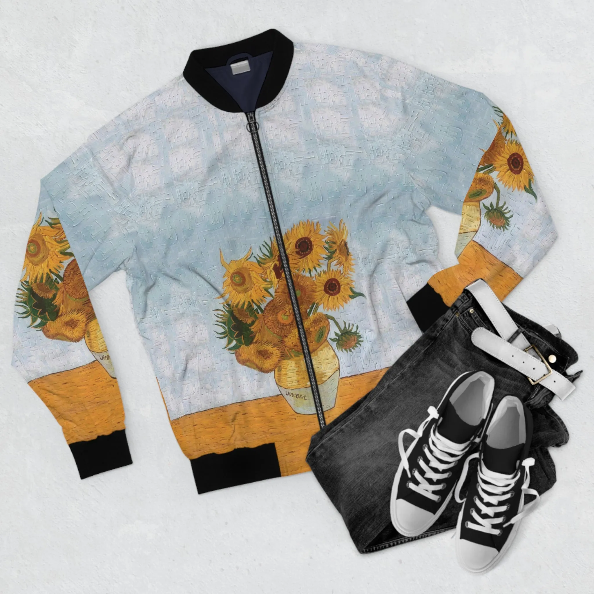 Van Gogh Sunflowers  bomber jacket