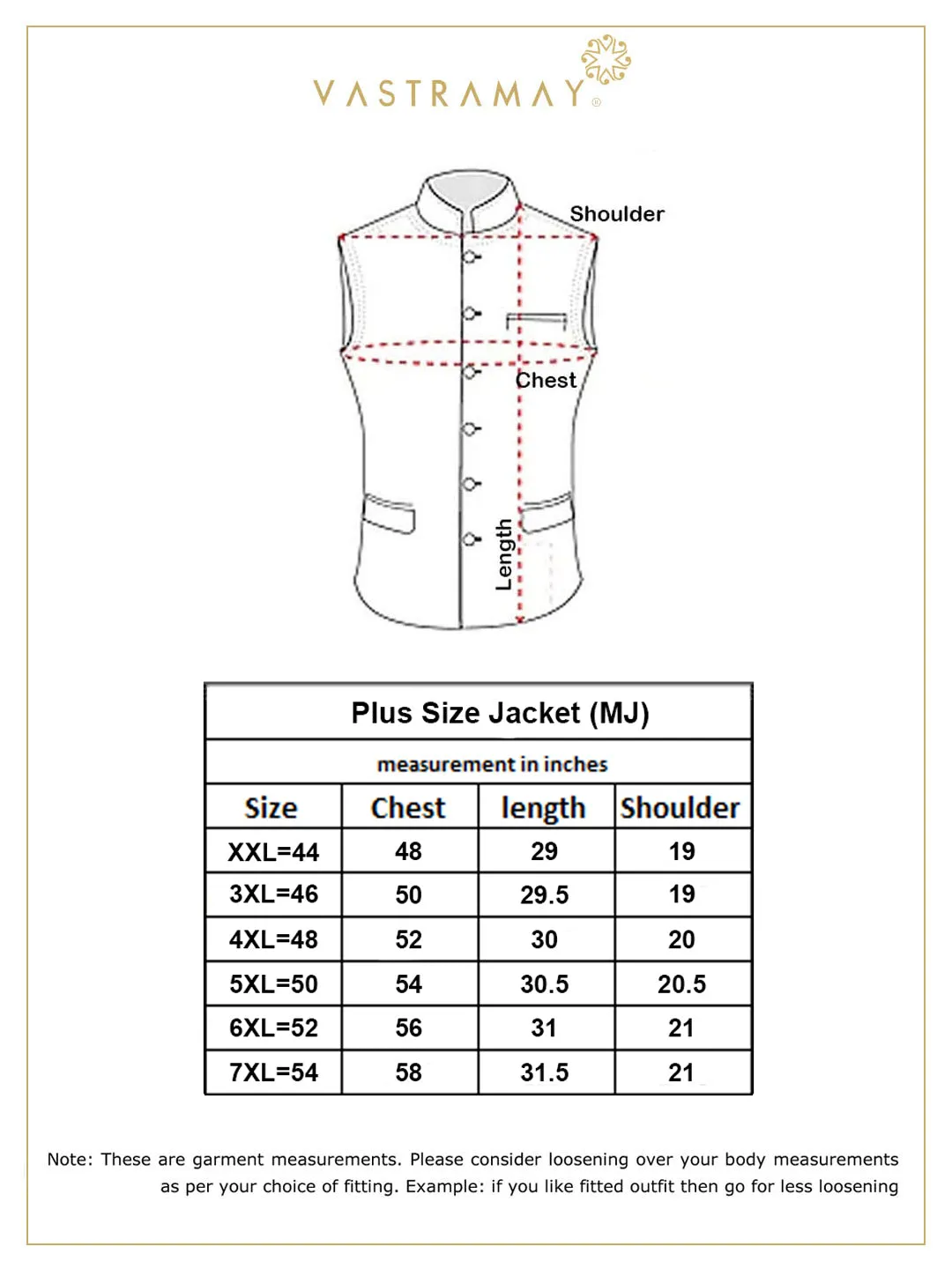 VASTRAMAY Chiku Brown Cotton Blend Nehru Jacket