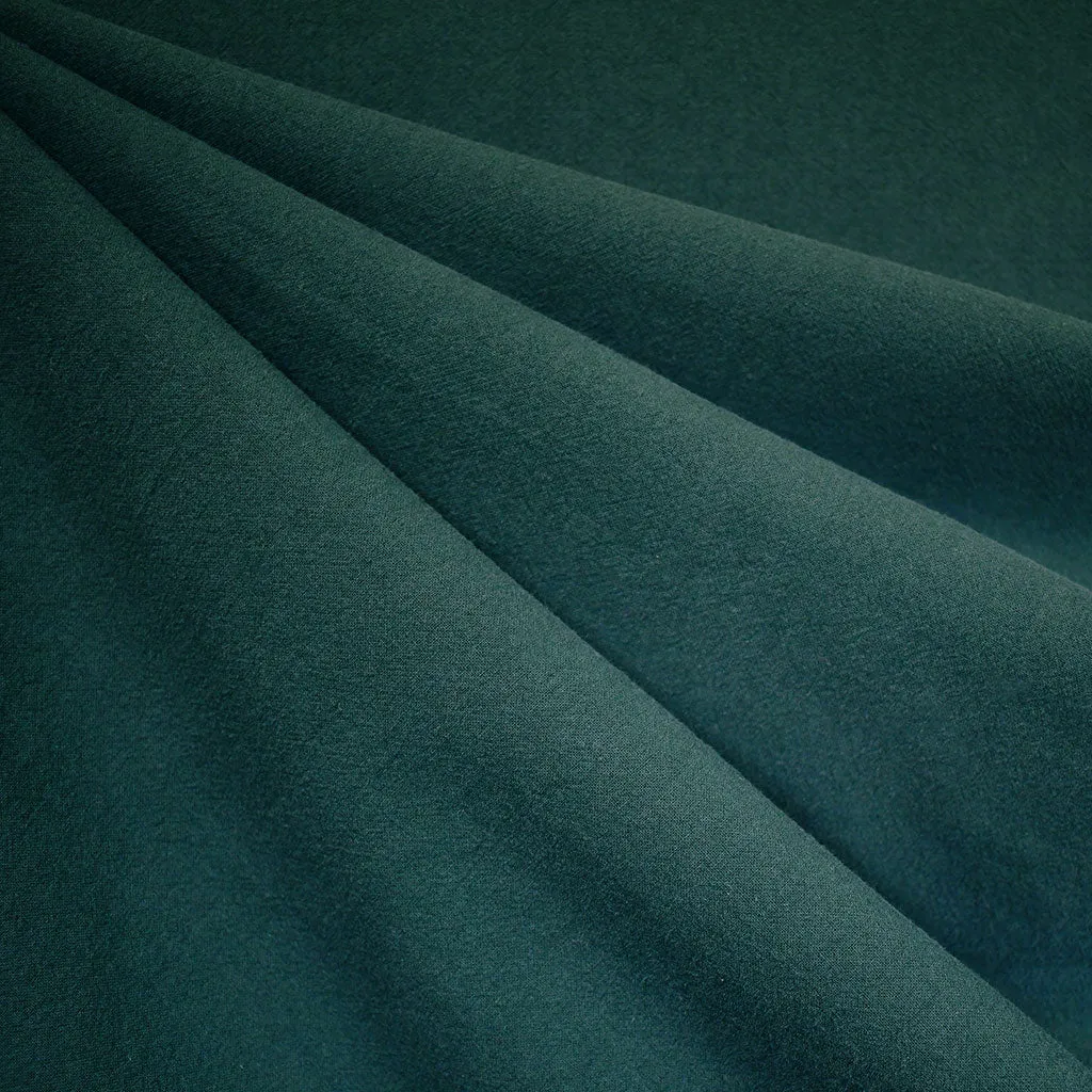 Washed Crinkle Cotton Solid Evergreen